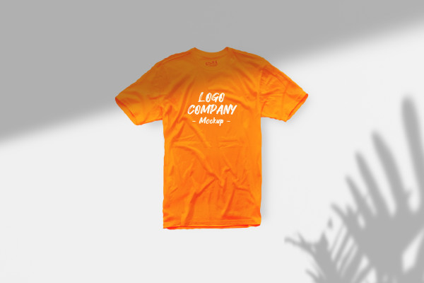 Simple T-Shirt with Shadows Mockup
