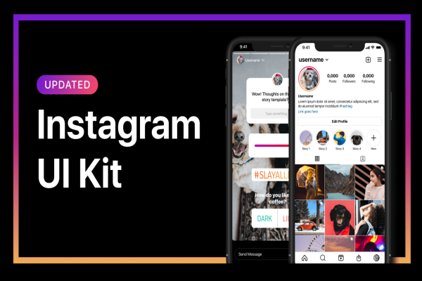 Instagram Mockup & Instagram UI Kit