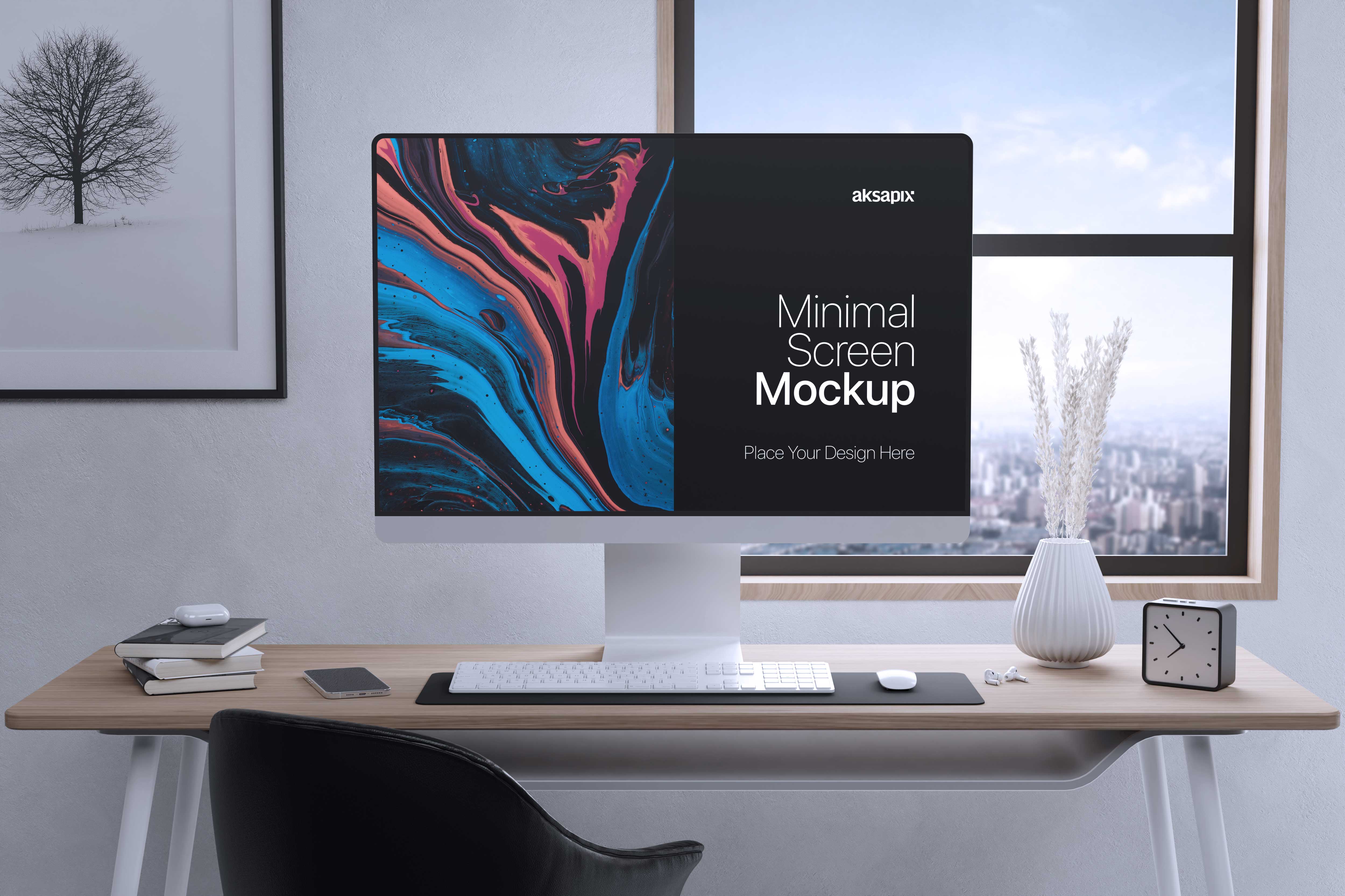 Desktop Setup Mockup
