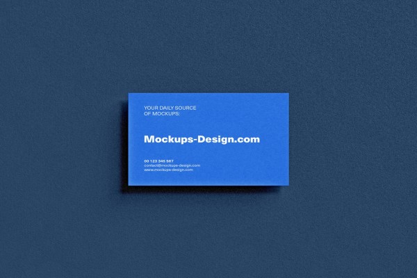 Textured Business card mockup