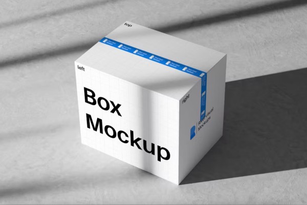 Free Packaging White Box Mockup