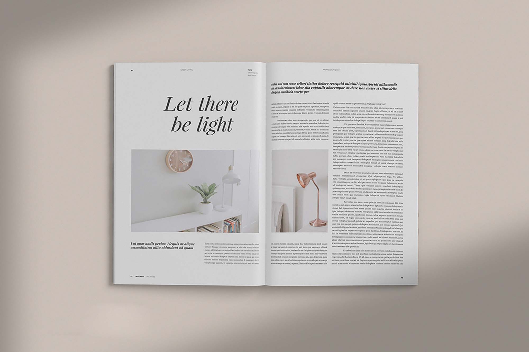 Download Minimalist Magazine PSD Mockup (Free) by My Code