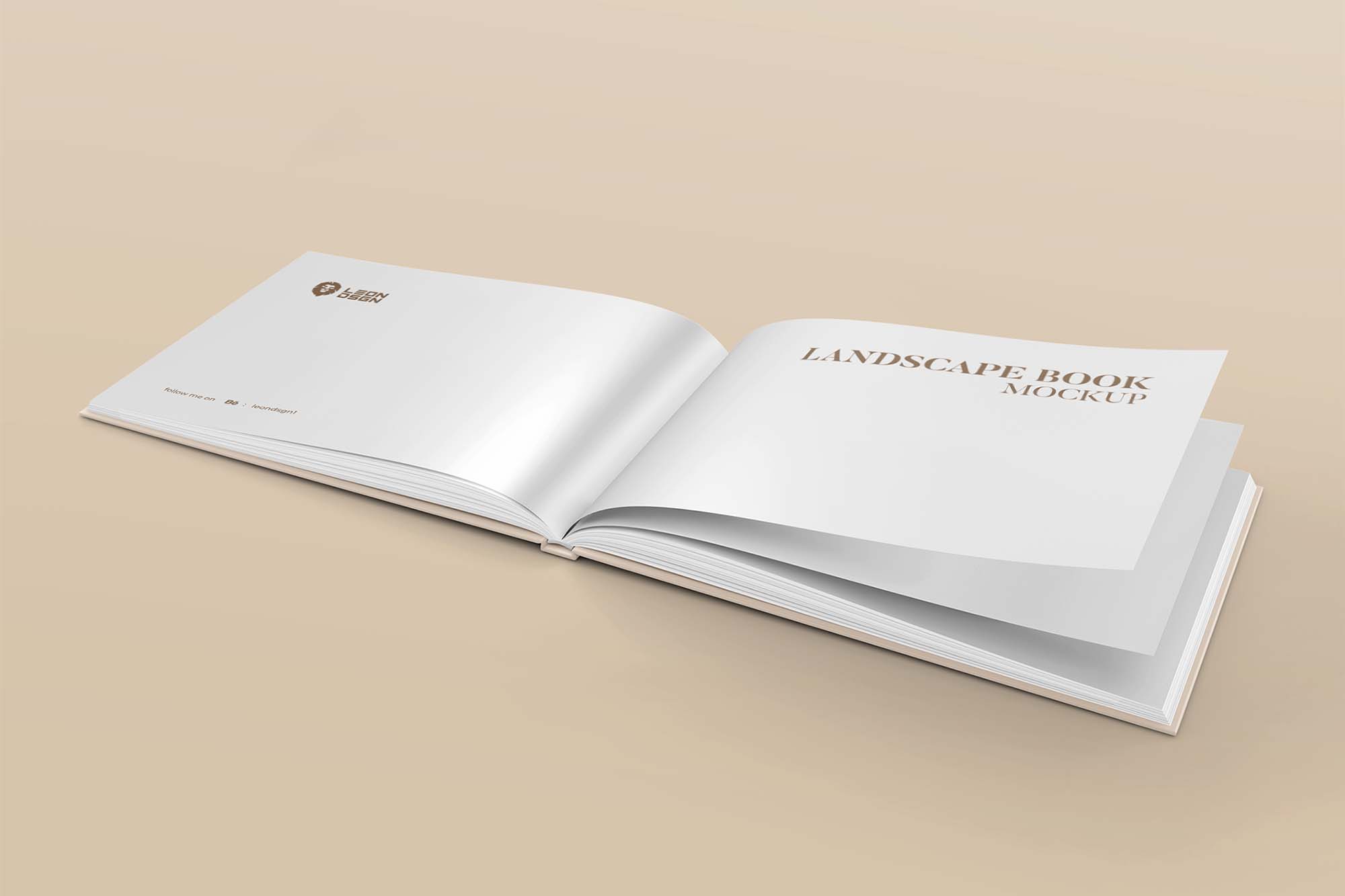 Landscape Book Mockup | PSD | Free Download | iMockups