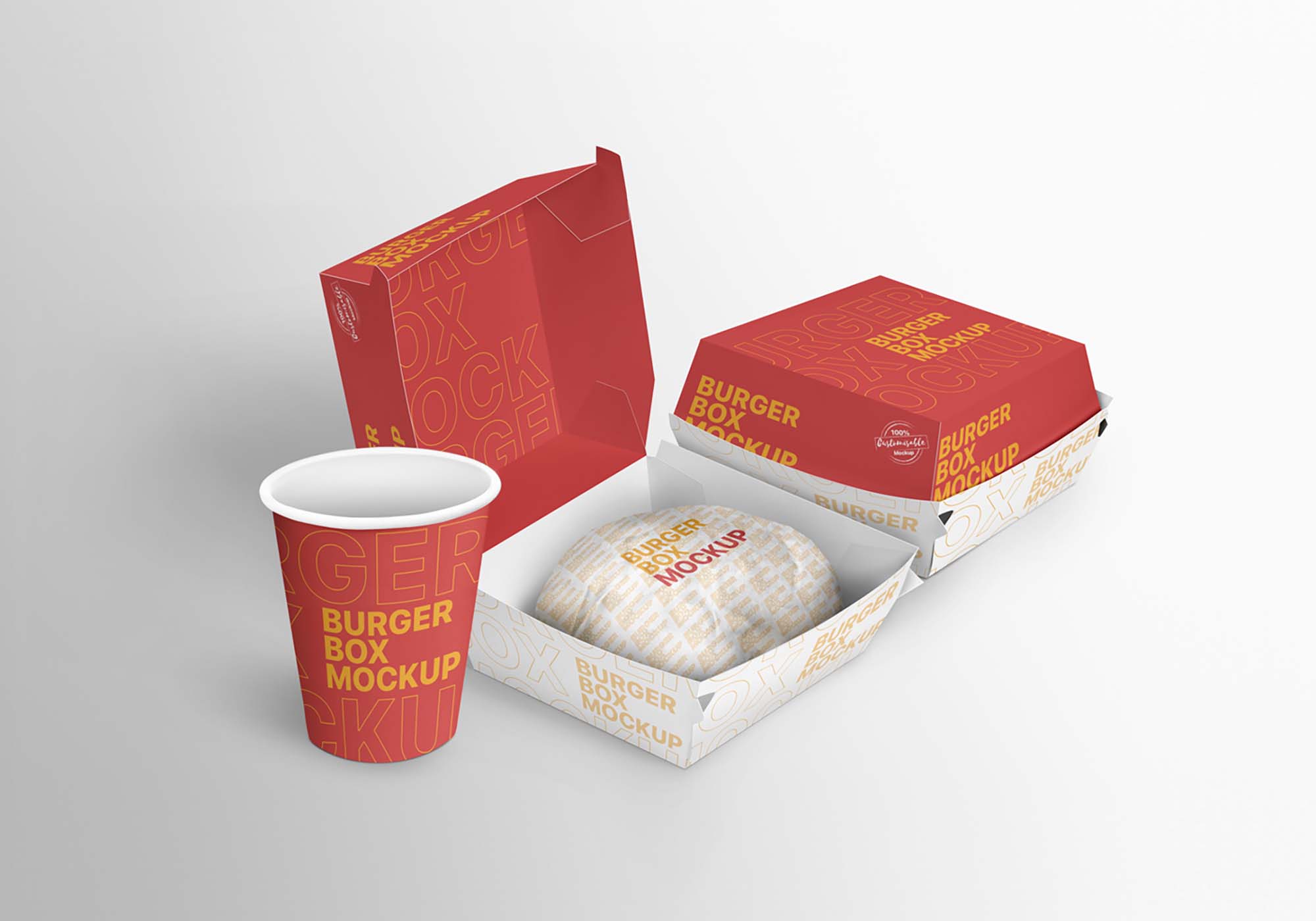Burger Box Mockup