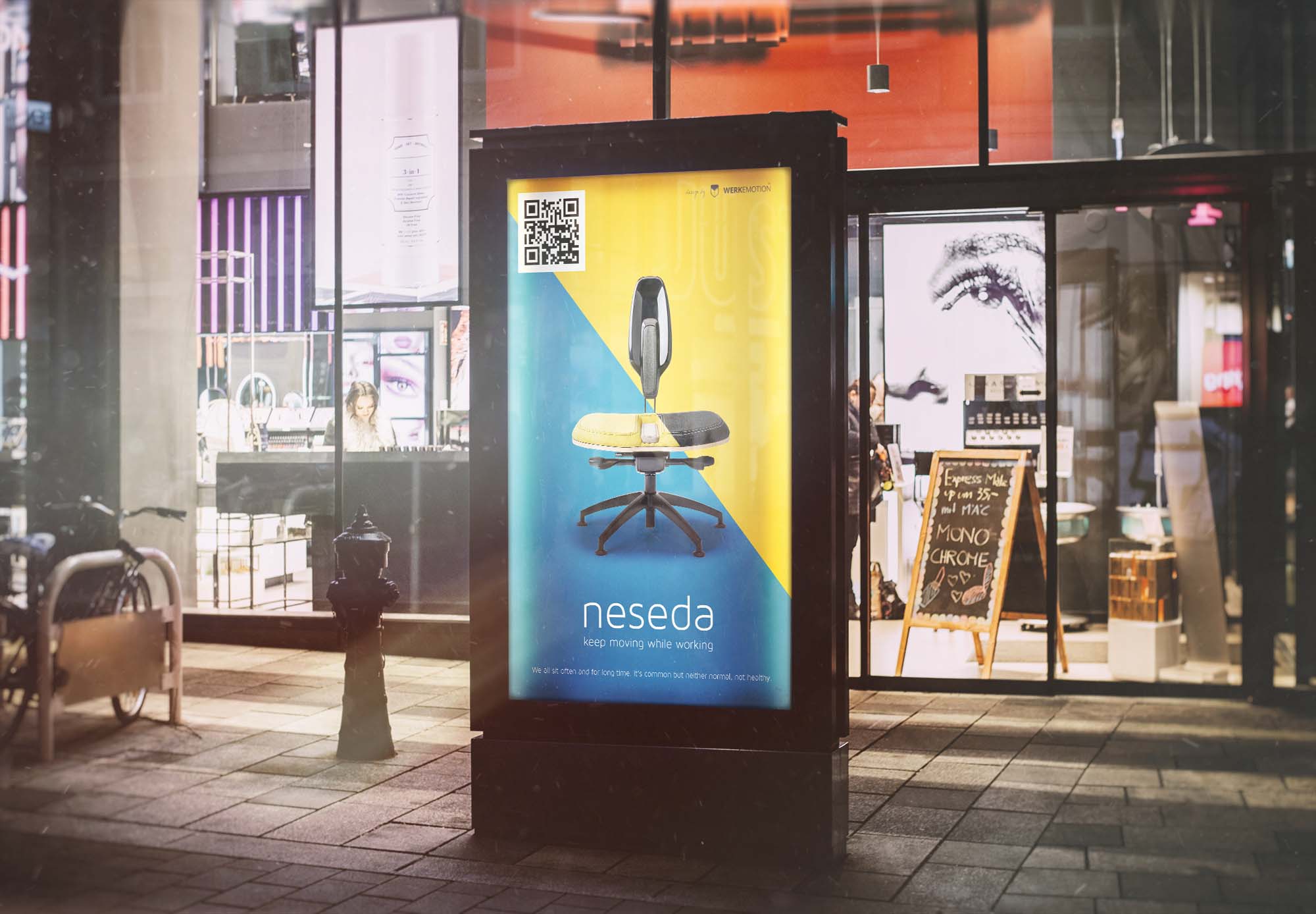 Outdoor City Light Ad Mockup