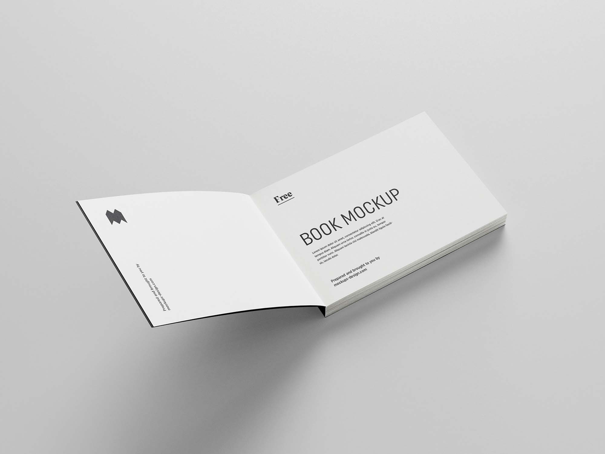 Download Modern Landscape Softcover Book Mockup PSD (Free) by Mockups Design