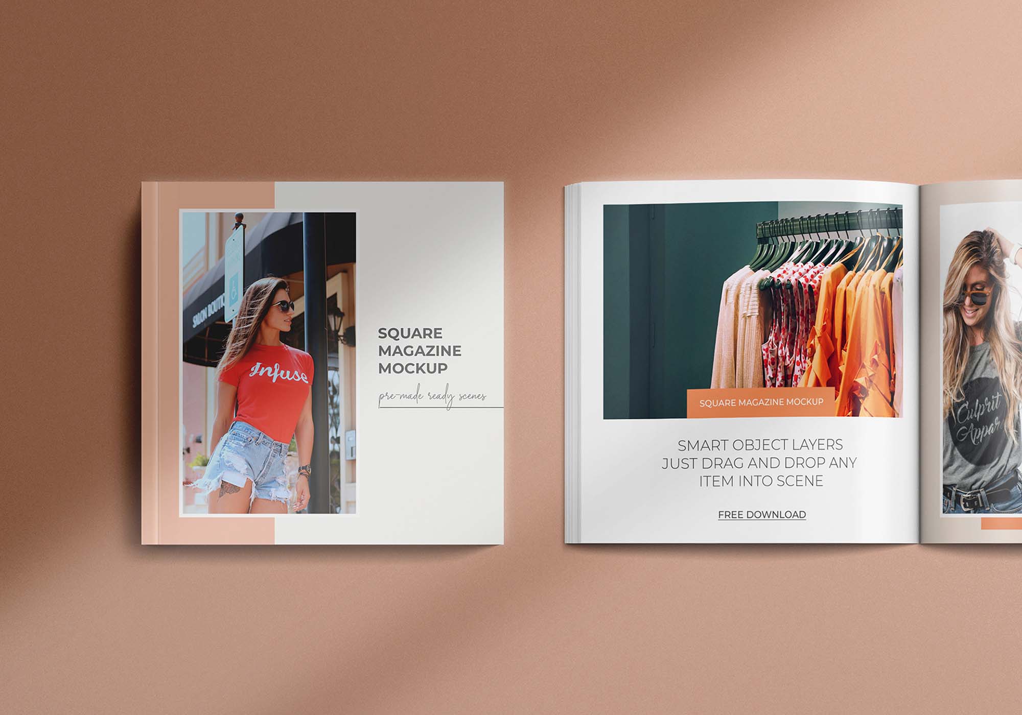 Download Square Magazine Mockup Set (Free) by Sanyour Anderson