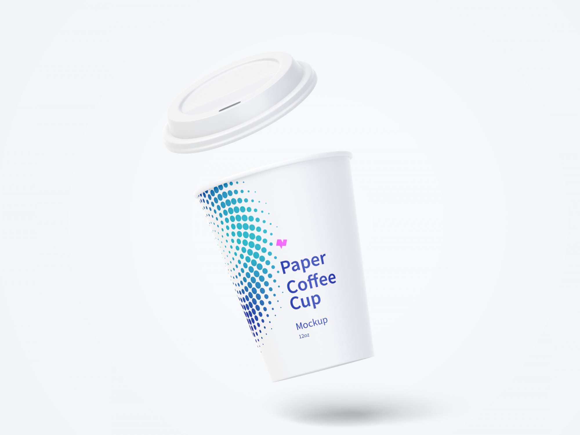 Small Street Coffee Cup Mockup in