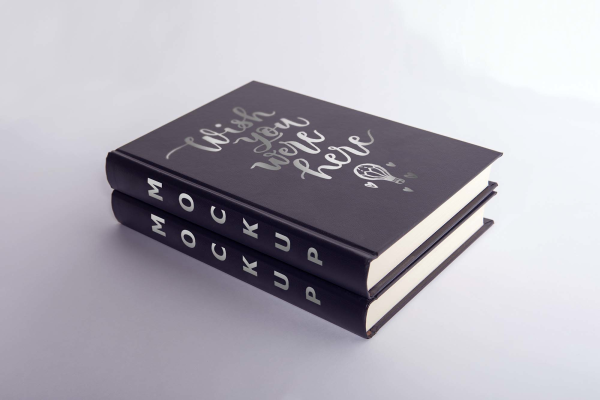 Two Leather Book Cover Mockups