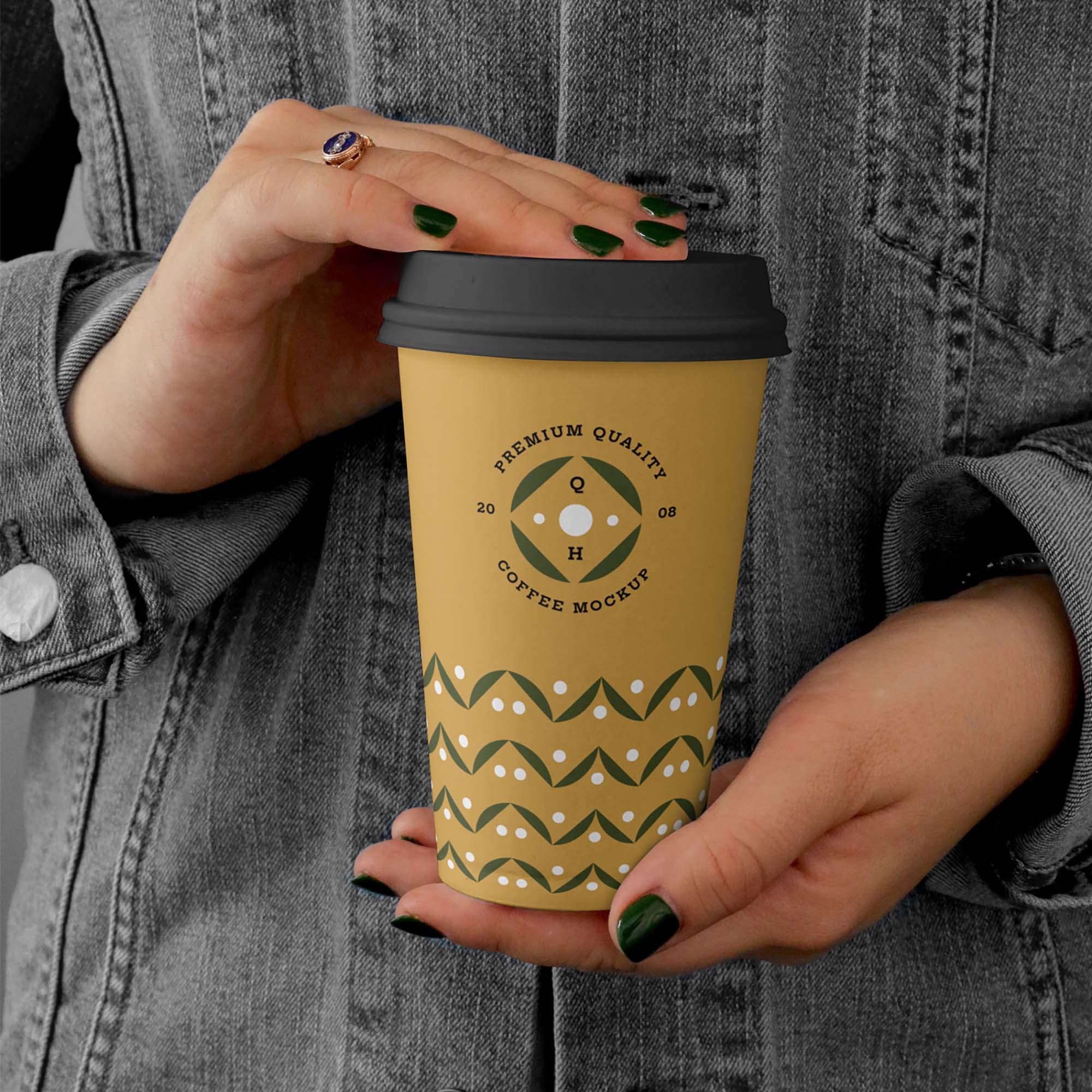 Big Coffee Cup Mockup