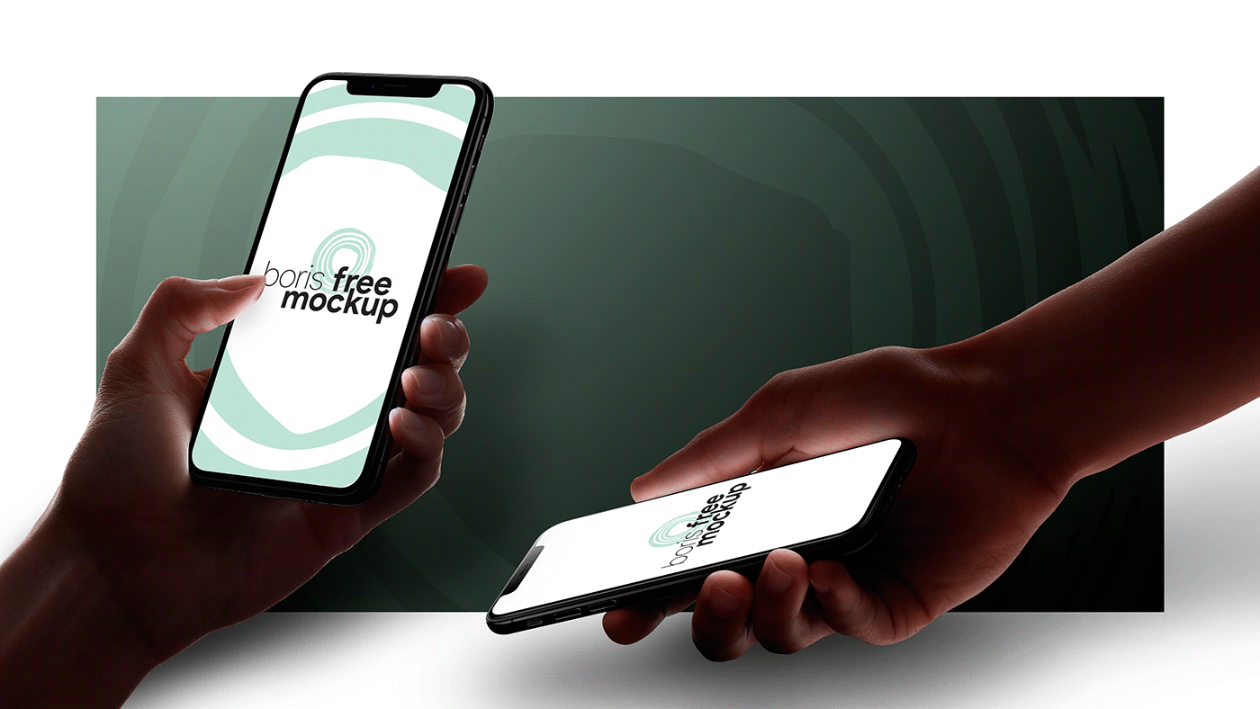 Hands Holding iPhone 11 Pro Mockup