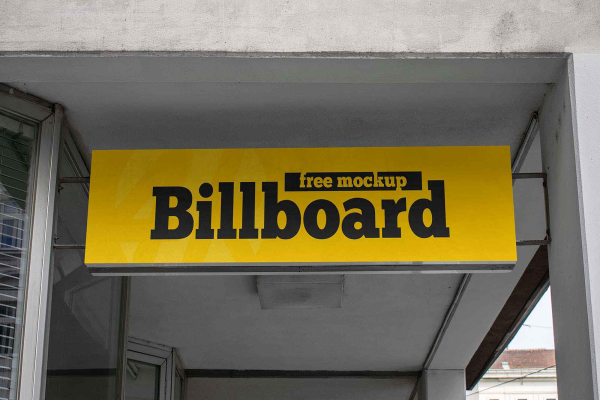 Rectangular Billboard Mockup