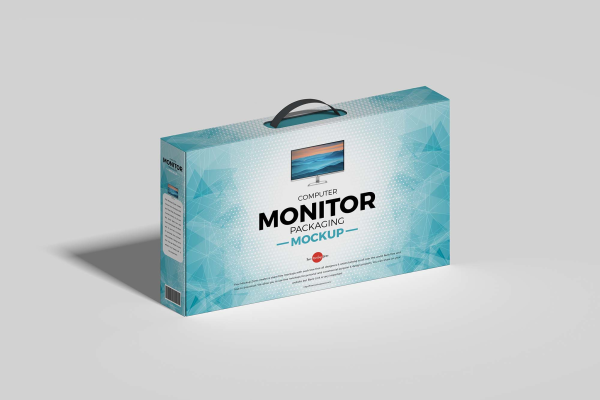 Computer Monitor Packaging Mockup
