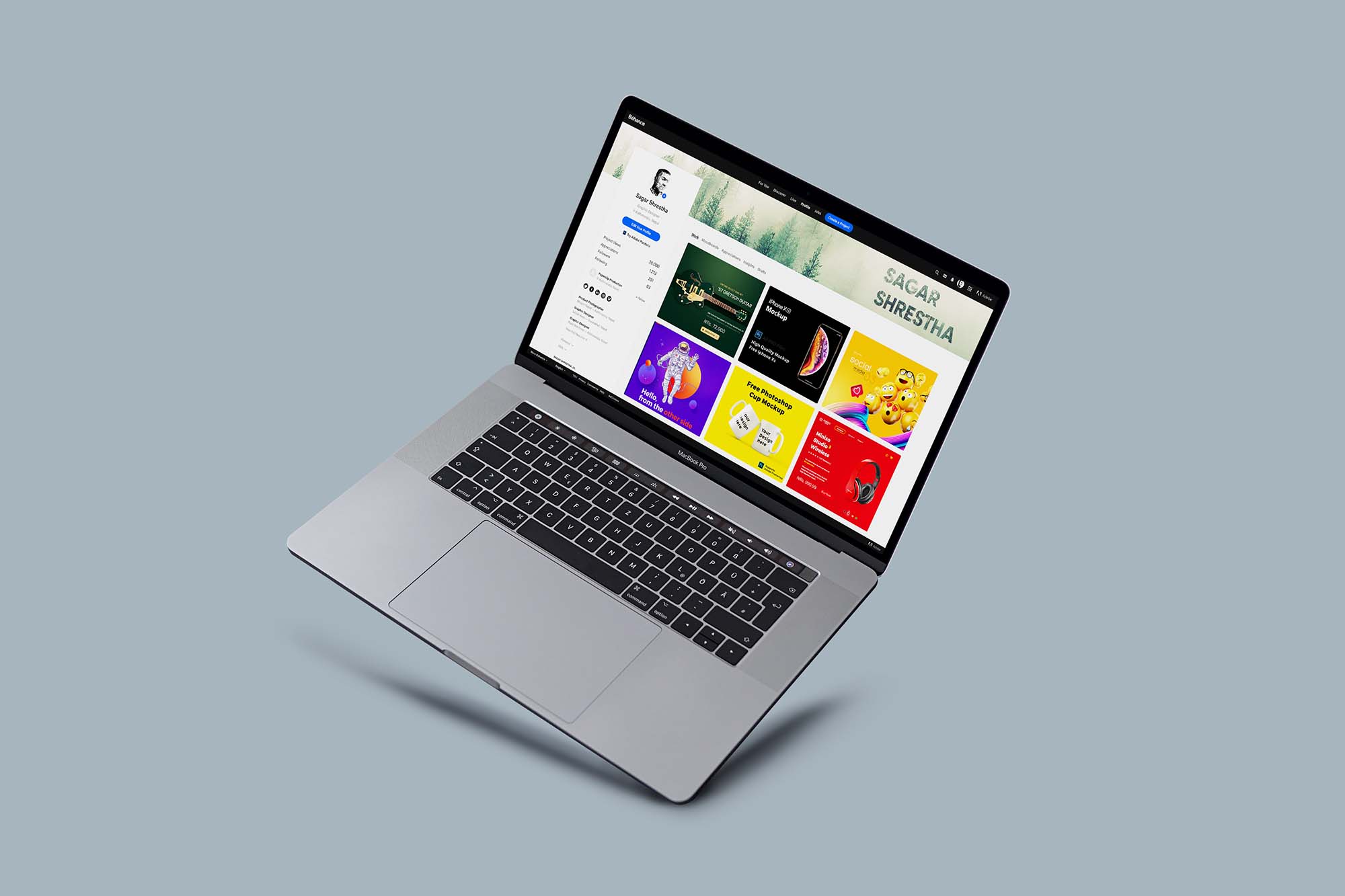 Download Best Macbook Pro PSD Mockups (Free) by Sagar Shrestha