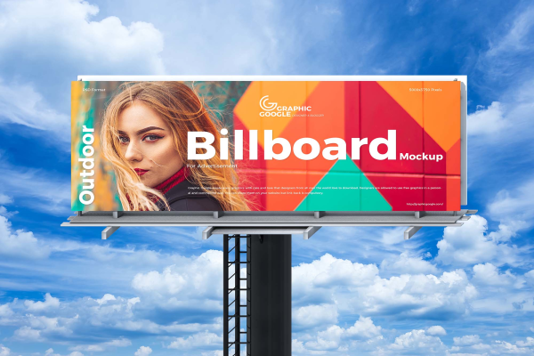 Great Sky Outdoor Billboard Mockup