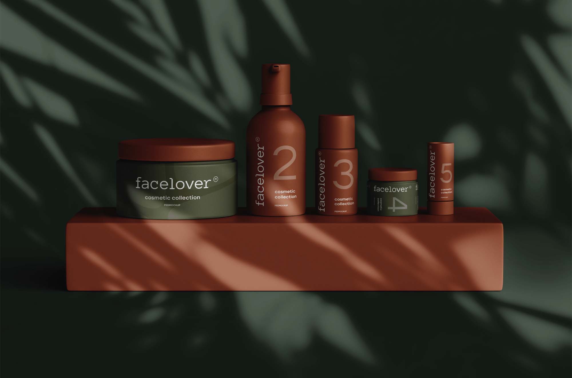 Face Cosmetic Products Mockup