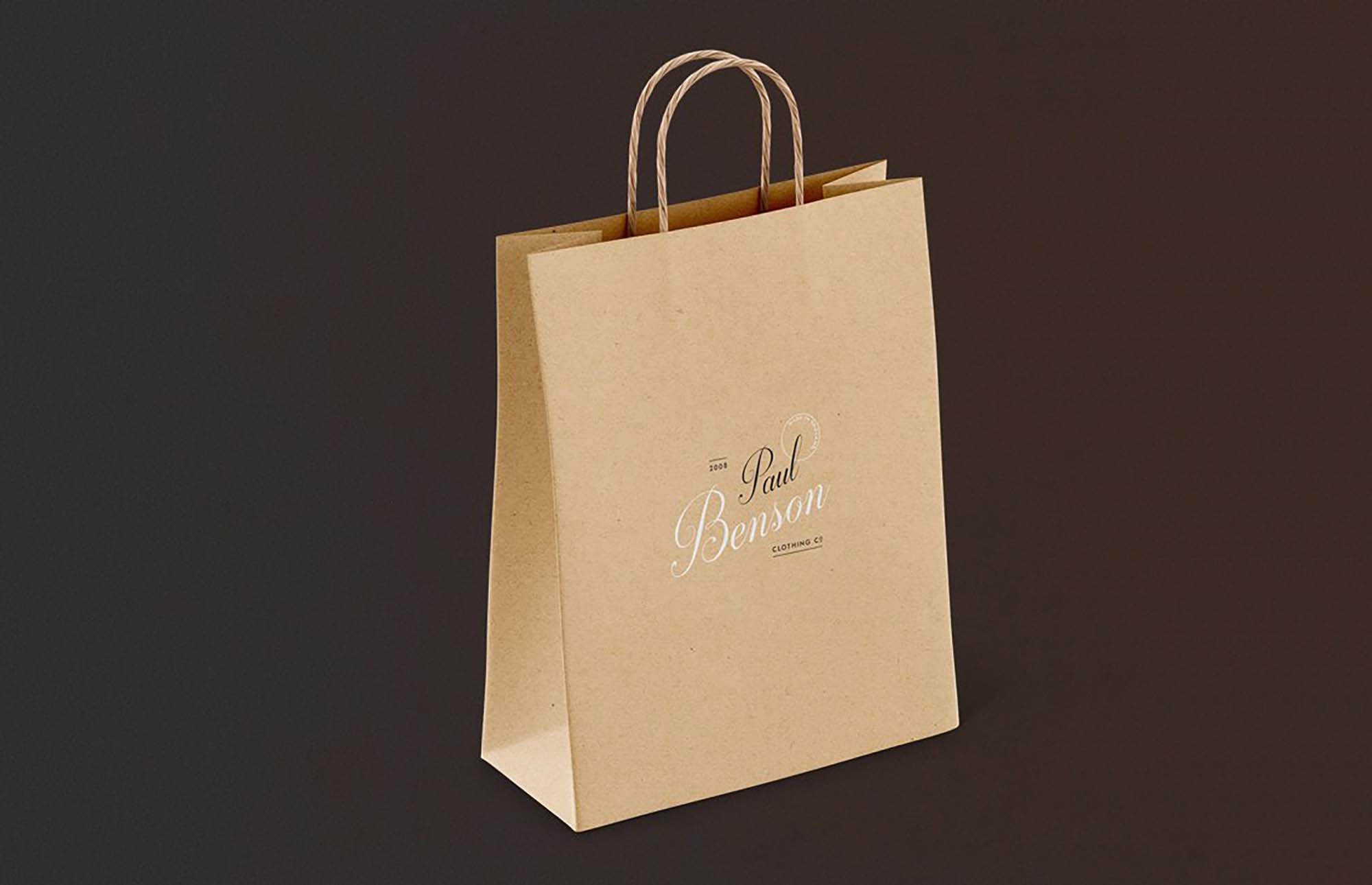 Download Eco Paper Bags PSD Mockup (Free) by Design Squad