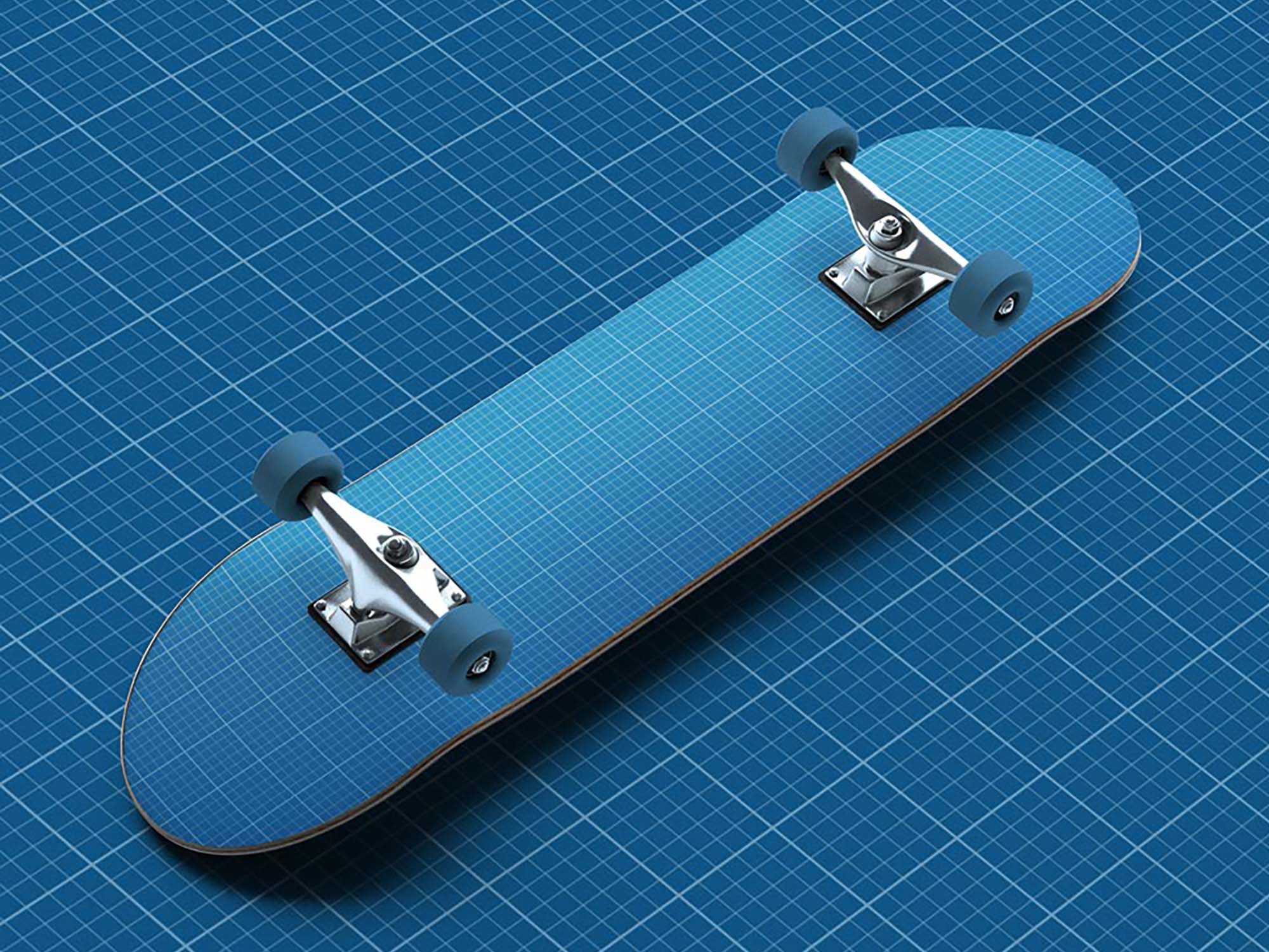 Download Cool Skateboard PSD Mockup (Free) by Mockup Plus