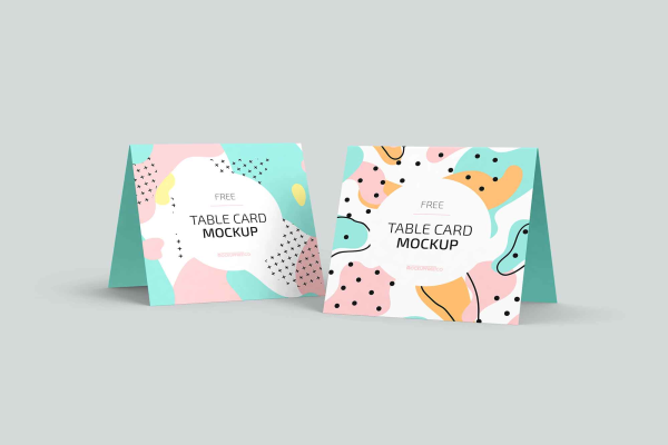 Table Cards Mockups