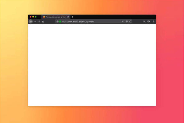 Hot Firefox Browser Sketch Mockup