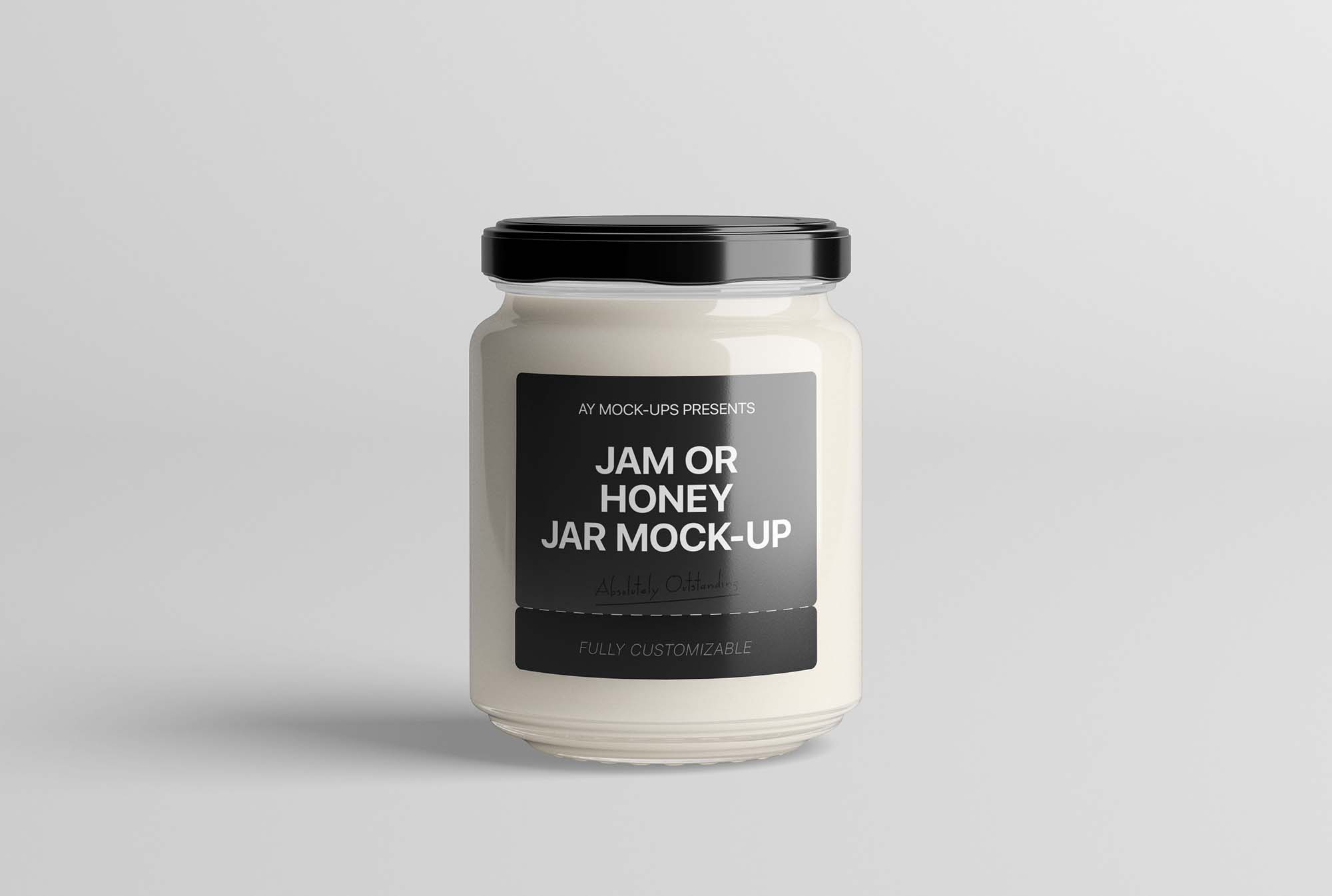 Download Sweet Jam Jar PSD Mockup (Free) by Artem Yakimchuk