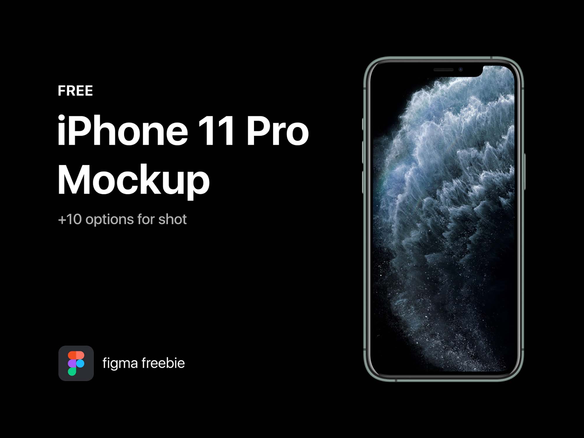 Fashionable iPhone 11 Pro bie Mockup Figma