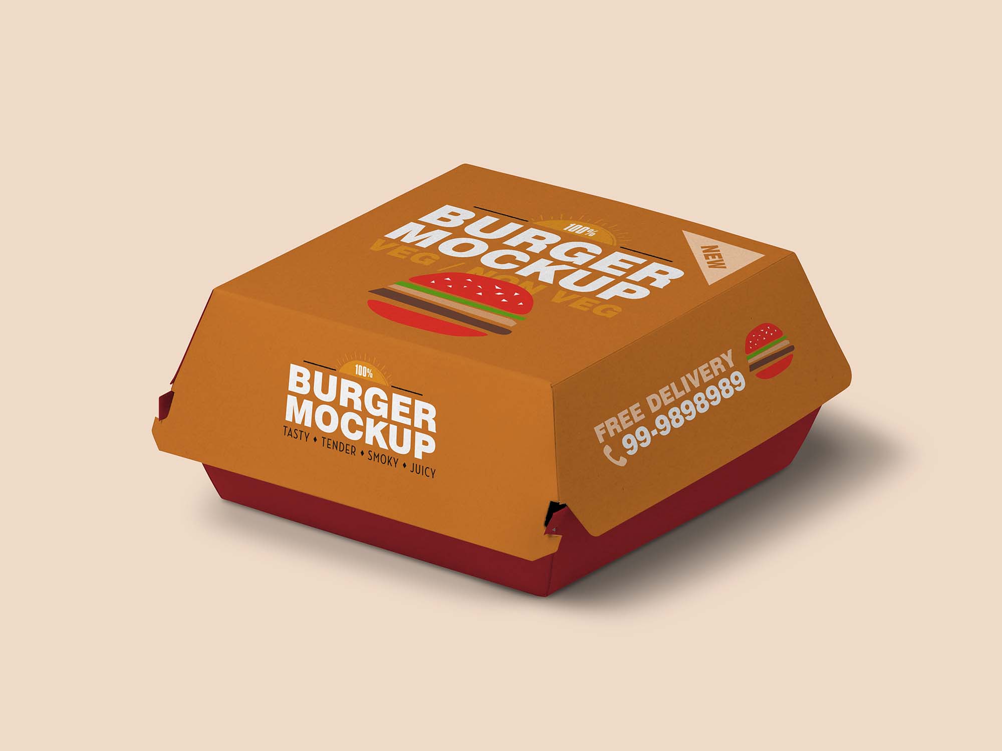Packaging Burger Mockup