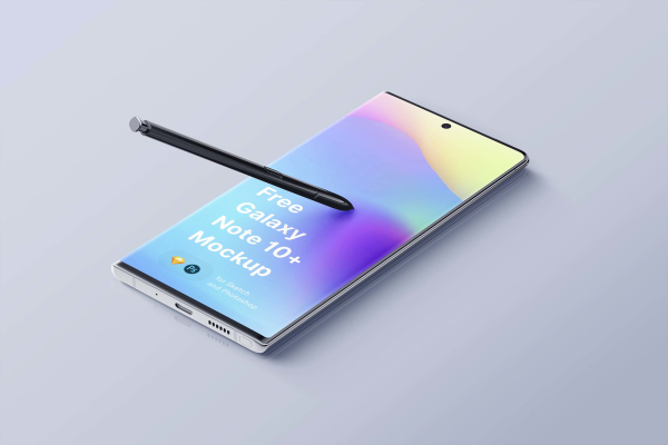 New Samsung Galaxy Note 10 Plus Mockup